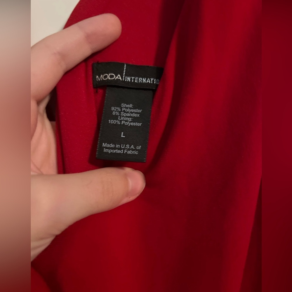 Red Moda International Dress *RARE FIND* - Picture 3 of 3